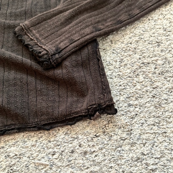 New We The Free Penny Pointelle Cardigan ~ Black - Picture 7 of 10